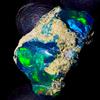 AK GEMS AND JEWELLERY Etiope Opal, Fuoco Opal Crudo, Nera Naturale Opal gemstone Grezzo 10 KT 20x14 MM
