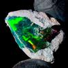 AK GEMS AND JEWELLERY Opal Crudo, Etiope Fuoco gemstone Grezzo, Nera Naturale 9.5 KT 21x16 MM