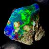 AK GEMS AND JEWELLERY Opale, Opale Nero Etiope Grezzo, Pietra Preziosa Naturale Grezza 8 Ct 18x15 Mm
