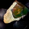 AK GEMS AND JEWELLERY Natural Opal rough , Etiope Nero Opal gemstone, Fuoco Opal Crudo 10 KT 20x13 MM