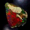 AK GEMS AND JEWELLERY Black opal, Etiope Fuoco opal gemstone Crudo, Natural opal rough 9.5 KT 20x13 MM