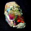 AK GEMS AND JEWELLERY EThiopian Opal, Naturale Opal gemstone rough, Nero Fuoco Opal raw 8 KT 20x13 MM
