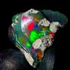 AK GEMS AND JEWELLERY Etiope Fuoco Opal, Naturale Opal gemstone Crudo, Nero Opal rough 9.5Ct 20x15 MM
