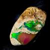 AK GEMS AND JEWELLERY Naturale Opal, Nero Opal gemstone Crudo, Etiope fire Opal rough 22.5Ct 22x15 MM