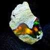 akgemsandjewellery_786 Opal rough , Naturale Fuoco ethiopian opal, Nero gemstone Crudo 8 KT 20x12 MM