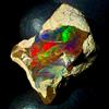 AK GEMS AND JEWELLERY Naturale opal, Etiope Fuoco opal gemstone Crudo, black rough 9.5 KT 20x13 MM