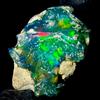 AK GEMS AND JEWELLERY Naturale Opal gemstone, Fuoco ethiopian rough , Nero Crudo 9.5 KT 20x13 MM