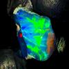 AK GEMS AND JEWELLERY Ethiopian Opal rough , Nera Naturale gemstone Crudo, Fuoco 9.5 KT 18x14 MM