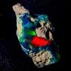 AK GEMS AND JEWELLERY Opale Grezzo, Opale Nero Di Fuoco Etiope Naturale 9.5 Ct 15x15 Mm
