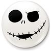 ‎PYRAMID INTERNATIONAL The Nightmare Before Christmas Jack Skull NBX Distintivo Bianca 2.5x2.5cm
