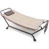 Amaca prendisole bali colore beige con struttura in metallo