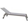 Elica Garden Sdraio reclinabile elica garden formentera in alluminio taupe 198x61x95 cm