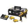 DeWalt Trapano avvitatore e avvitatore ad impulsi dewalt dck2110l2t-qw con due batterie 12v 3ah