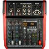 PROEL PLAYMIX6 MIXER AUDIO USB BT CON EFFETTI VOCE 6 CANALI