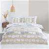 Rapport Home Truro - Set copripiumino reversibile in microfibra per letto matrimoniale, colore naturale, panna