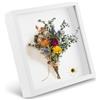 NVIYAM Cornice portafoto 3D - 20 x 20 cm, 3D Cornici per Foto, Cornice Profonda, Cornici Contenitore di Legno per Foto Bouquet di Nozze Foto, Biglietti e Decorazioni Fai da Te