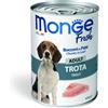 Monge Fresh Adult Bocconcini in Paté con Trota 400 g Alimento Umido per Cani