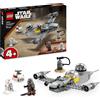 LEGO Star Wars 75410 N-1 Starfighter di Mando e Grogu con i Personaggi del Manda