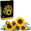 LEGO Botanicals Sunflower Bouquet - Artificial Flowers Set for Adults - Faux Sun