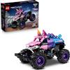 LEGO Technic Monster Jam Sparkle Smash Pull-Back Truck Toy - Pink Unicorn Themed