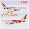 JC Wings 1/400 SA4034A, Boeing 787-9 di Etihad Airways, livrea MI, flaps down