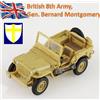 Hobby Master 1/72 HG4217 Willys Jeep British 8th Army, Gen. Bernard Montgomery