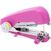 TOPINCN Mini Macchina da Cucire Manuale, Macchina da Cucire Portatile Portatile Tascabile Mini Macchina da Cucire Manuale Leggera Viola per Uso Domestico in Viaggio