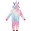 KAKU NANU Pigiama Intero Unicorno Bambina Tuta Intera con Cappuccio Unicorno 2 3 Anni Unicorno Bambina Regalo