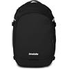 Invicta Zaino Viaggio Campus S, Nero, Monoscomparto Con Tasca PC 15,6", Tasca Borraccia e Fondo Rinforzato, Bagaglio a Mano da 23,5 L, Zaino Lavoro e Viaggio, Per Uomo e Donna