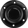 TIKATARER Tappo Centrale del Volante, Interruttore a Pulsante del Clacson dell'auto, Copertura del Clacson del Volante con Design a 6 Fori, Ideale per Volanti VERTEX e Aftermarket (BLACK)