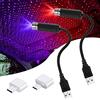 URAQT 2pcs Lampada Notturna a Stella per Tetto Auto, USB Auto LED Atmosfera da Tetto Light, Romantica Tetto di Proiezione Luce nterni Luce Plafoniera Stella, per Auto Soffitto Camera da Letto, Feste