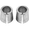 Hlyjoon Morsetti Batteria Auto, Hlyjoon 1pz 15mm/0.6in adattatore poli batteria Manicotto terminale batteria Adattatore post convertitore convertitore batteria terminale in metallo argento