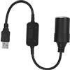 EVGATSAUTO USB a maschio a 12v presa accendisigari per auto femmina cavo convertitore, convertitore presa accendisigari auto maschio a femmina da 5V a 12V