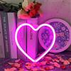 Uexnkj-y Insegna al Neon Cuore, Decorazione Murale Love per Matrimoni, Feste, Soggiorni,