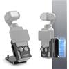 NEEWER BASICS Supporto Magnetico Compatibile con DJI Osmo Pocket 3 XtraMuse | 180° Regolabile,Supporto Plastica per Fotocamera, Adattatore Espansione Multifunzione, Impugnatura Batteria Pocket 3, AC015