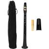 Walfront Sax Semplice, Sassofono Portatile Tascabile da Pratica con Borsa per Ance, Mini Sassofono Strumento a Fiato in Sib