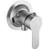Durashmall Rubinetto doccia a parete Valvola di controllo Interruttore miscelatore acqua calda e fredda Rubinetto miscelatore monocomando in acciaio inox SUS 304 per bagno vasca da bagno hotel camper