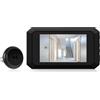 Swokely Spioncino digitale per porta, monitor LCD da 3,97 pollici con kit fotocamera 1080P da 2 MP, ampio angolo di visione di 120°, visione notturna a colori, batteria integrata da 1400 mAh