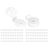 Tyenaza 100 Clip in Plastica, Clip per Rete Ombreggiante, Clips di Fissaggio, Clip per Teloni in Tessuto per Recinzione di Alta qualità per Reti (Bianco)
