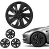 VEVOR Set di Copricerchi da Auto 4 pezzi, Copriruote Compatibile con Tesla Model Y 2025 di Ricambio, Sostituzione per Cerchi R19 19 pollici, Copricerchi di Protezione Auto 10 Raggi in ABS, Nero Opaco