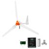 VEVOR Generatore Eolico 1500 W 24 V Kit Turbina Eolica a 3 Pale, Controller Ibrido Eolico-Solare, Generatore AC Trifase a Magneti Permanenti, per Camper, Barca e Casa, Palo di Montaggio Non Incluso