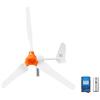 VEVOR Generatore Eolico 1000 W 12 V Kit Turbina Eolica a 3 Pale, Controller Ibrido Eolico-Solare, Generatore AC Trifase a Magneti Permanenti, per Camper, Barca e Casa, Palo di Montaggio Non Incluso