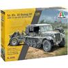 Italeri - 6595 Sd.Kfz. 10 DEMAG D7 with 7,5 cm Le. IG 18 and crew, Scala 1:35, Plastic Model Kit, Modello in Plastica da Montare, Modellismo