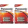 PANASONIC Confezione da 2 blister da 2 batterie alcaline Pro Power Gold AA/LR6-1,5 V