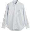 GANT REG POPLIN STRIPE SHIRT, Camicia elegante Uomo, Blu ( LIGHT BLUE ), XXL