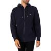 GANT Reg Shield-Felpa con Cappuccio E Zip Intera Uomo