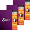 Elisir Elixir Corde per Chitarra Acustica NANOWEB 80/20 Bronze Extra Light .010-.047...