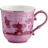 GINORI 1735 MUG 400 CC, ORIENTE ITALIANO ROSSO PORPORA, FILO ORO