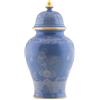 GINORI 1735 VASO POTICHE 38 CM, ORIENTE ITALIANO BLU PERVINCA, FILO ORO