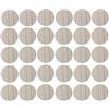 cyclingcolors 30x Copriviti adesivi 20 mm plastica viti copertura coperchi tappi riparazione mobili, Rovere bianco